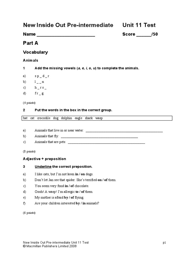 Unit 11 Test Linguistic Typology Linguistic Morphology