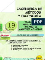 Sesión 19  TRABAJO Y RENDIMIENTO HUMANO - EL AMBIENTE ACÚSTICO