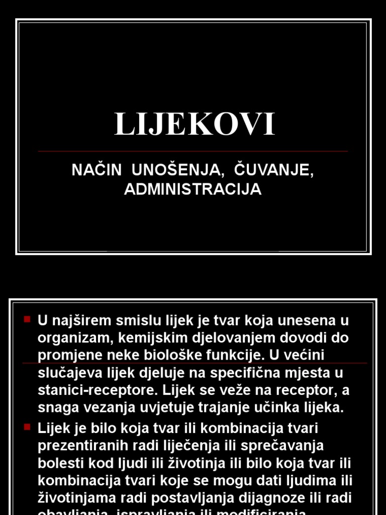 Lijekovi V | PDF