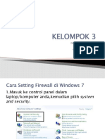 Tugas 10 Cara Setting Firewall