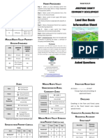 Land Use Basic Information Sheet: Answers To Frequently Asked Questions