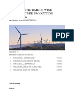 Maximize The Time of Wind Turbine Power Production: SEMESTER 1 2019/2020 MECH 3100/ ECIE 3100/ ECOM 3100