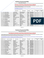 Students Financial Aid Office: Final Notice For Interview Under Ehsaas Scholarship Program 2019-20