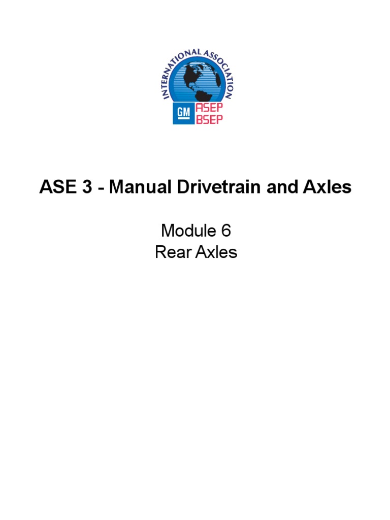 Manual Drive Train And Axles Pdf Axle Gear