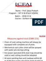 Surface mining dust control measures