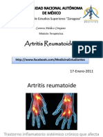 Artritis Reumatoide DX y TX