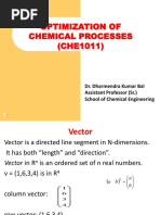 Optimization of Chemical Processes (CHE1011)