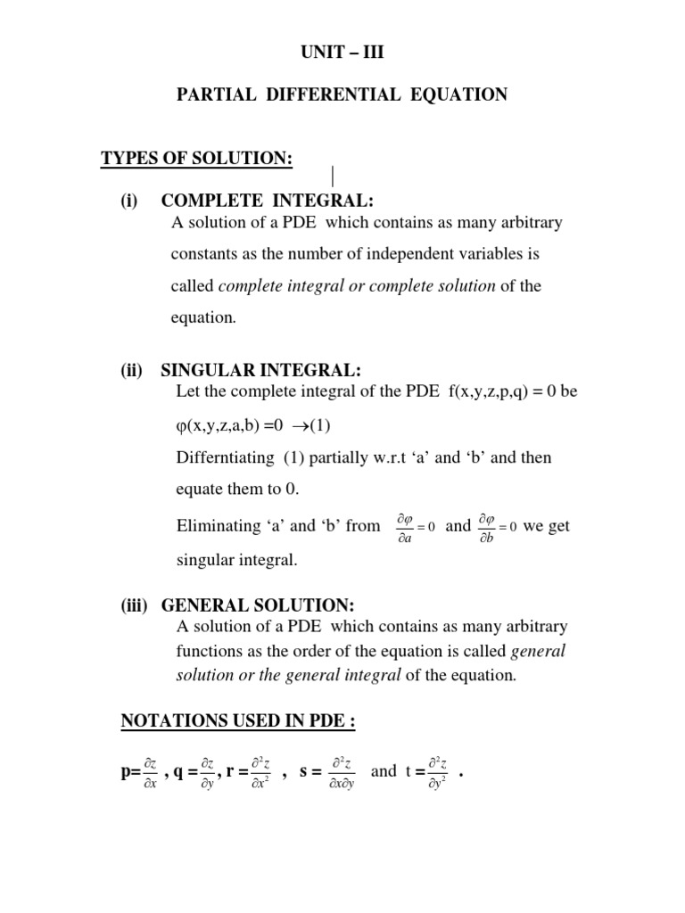 Tpde 3 Pdf Partial Differential Equation Mathematical Objects