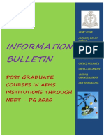 AFMS NEET PG 20 Notification