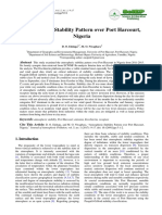 Atmospheric Stability Pattern Over Port Harcourt, PDF