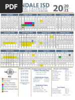 Harlandale ISD 2020 2021 District Calendar FINAL As of July 21 2020 PDF