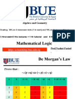 Mathematical Logic: Algebra and Geometry