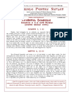 Merinde Pentru Suflet - Duminica A III - A După Rusalii (Despre Grijile Vieții)