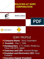 HR Policies at Sony Corporation