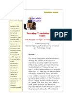 Teaching Translation of Text Types: Volume 11, No. 2 April 2007