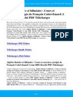 algebre-lineaire-et-bilineaire-cours-et-exercices-corriges-de-francois-cottet-emard-1-mai-2005-broche