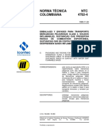 NTC 4702 - 4 - Embalajes y Envases para Transporte de Mercancías Peligrosas Clase 4 - PDF