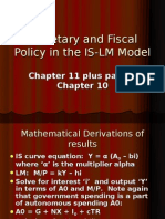 Monetary and Fiscal Policy in The IS-LM Model