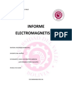 Informe Electromagnetismo