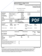 Stanley Gracius Docket Sheet