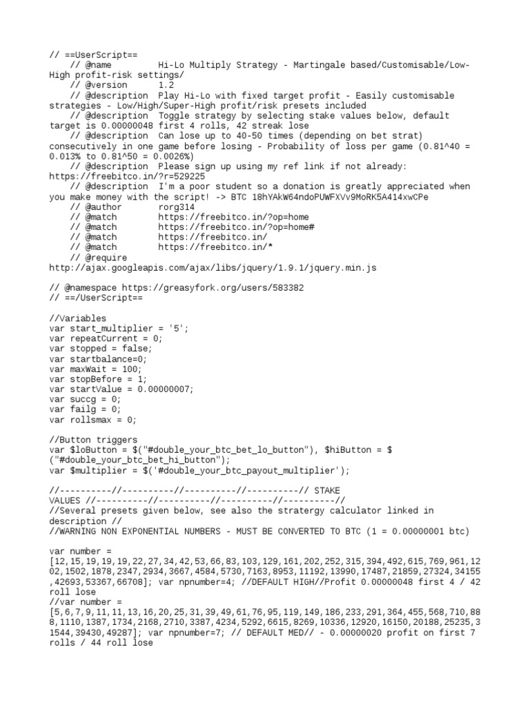 Script Hi-Lo Multiply | PDF | Computing | Computing And Information  Technology