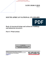 SANS 10160-3:2018: Basis of Structural Design and Actions For Buildings and Industrial Structures Part 3: Wind Actions