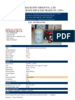 Shanghai Kunfu Group LPG Generator Specifications