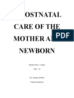 11 Postnatal Care of The Mother and Newborn