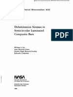Delamination Stresses in Semicircular Composite Bars: Laminated