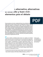 Desarrollo Alternativo y Buen Vivir PDF