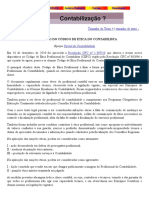 Ampliação Do Código de Ética Profissional Do Contabilista