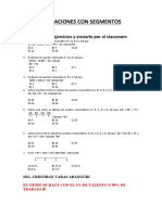 Calcular segmentos de recta con ejercicios de proporcionalidad