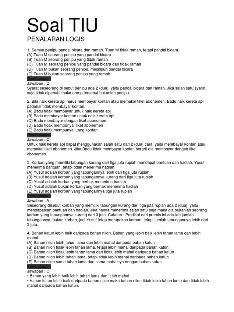 Soal Cpns Pdf