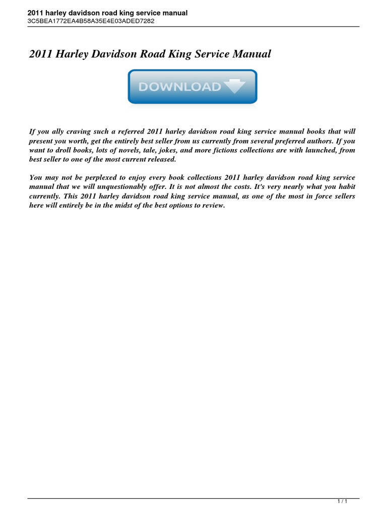 2005 ROAD KING SERVICE MANUAL DOWNLOAD visual data 3
