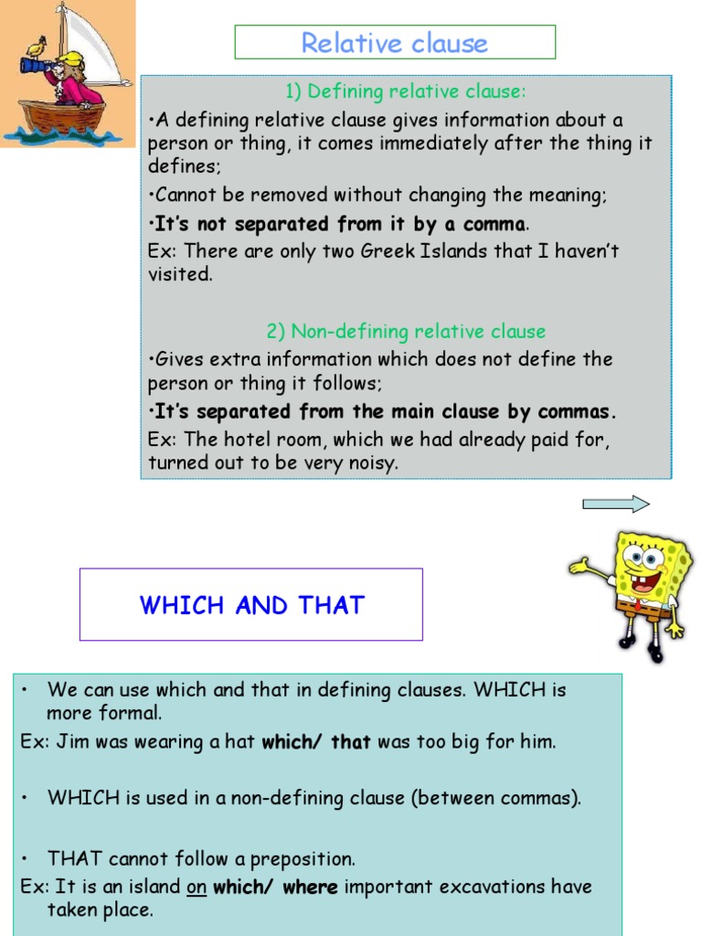 Understanding Relative Clauses | PDF | Language Mechanics | Linguistic ...