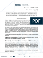 Anexo 3. Comunicado Mspas - Estado de Calamidad