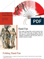 Folding Hand Fan: Abanico Plegable (ES) 折扇 (Zhéshàn) (CH) 折りたたみ式ハンドファン (Oritatami-shiki hando fan) (JP)