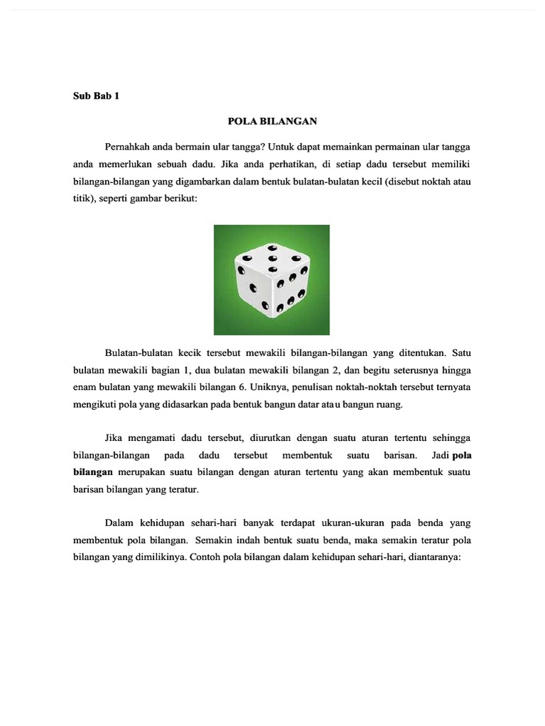 Materi Pola Bilangan Part 1 Pdf