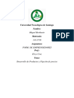 Desarrollo de Productos y Fijación de Precios