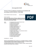 Deutsche Akkreditierungsstelle GMBH Annex To The Accreditation Certificate D-K-15102-01-00 According To Din en Iso/Iec 17025:2005
