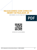 Negociando Con China by Henry M Paulson JR 86pdf A - 5a979a721723dd0d543a8606 PDF