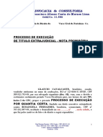 AÇÃO DE EXECUÇÃO NOTAs PROMISSÓRIAS - GLAUCIO 03.05.05