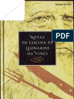 Notas de Cocina de Leonardo Da Vinci