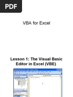 VBA For Excel