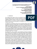 La Necesidad de La Evaluación de Políticas Públicas Como