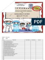 Kehadiran Murid (Bulan Julai) : Rekod Bacaan Suhu Harian &