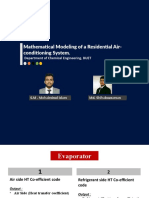 Mathematical Modeling of A Residential Air-Conditioning System