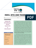 India, Wto and Trade Issues: Coping With SPS Challenges: Missed Opportunity in Doha Round?
