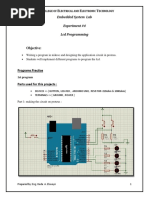 T C E E T: Embedded System Lab Experiment #4 LCD Programming