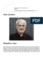Peter Zumthor - Biografia